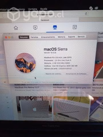 Macbook pro año 2011 - Imagen 4