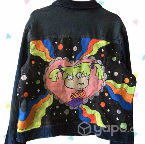 Chaqueta pintada a mano Angelica Pickles Rugrats