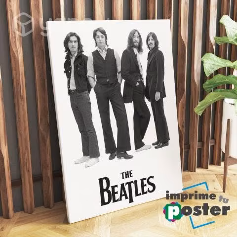CUADRO CANVAS de los BEATLES 40x55cm