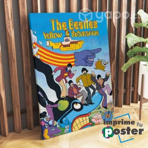 CUADRO CANVAS de los BEATLES 40x55cm