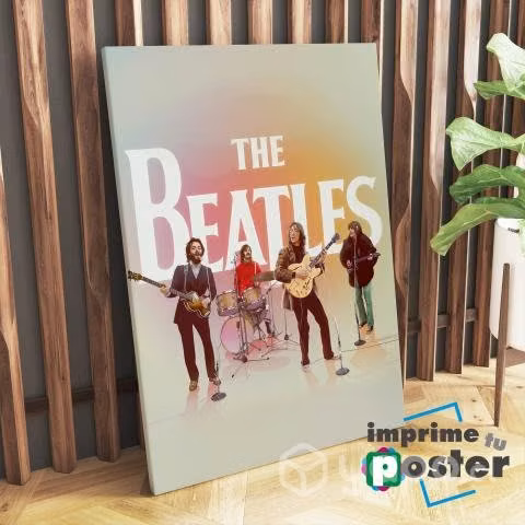 CUADRO CANVAS de los BEATLES 40x55cm