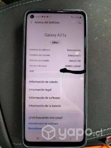 Samsung A21S por renovacion 32gb