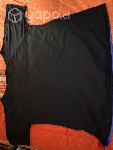 Blusa XL azul metálico con negro