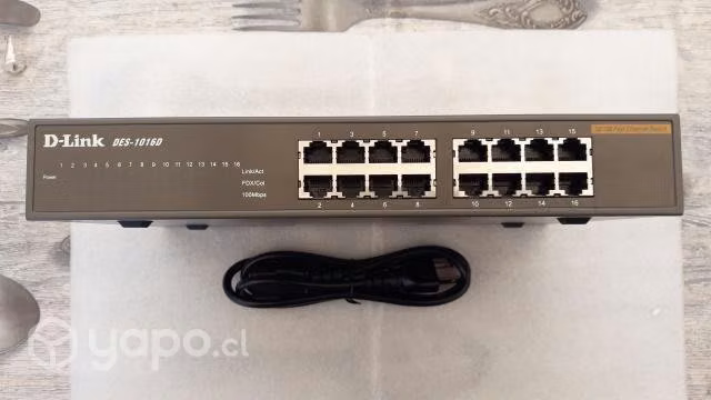 Switch 16 Puertos Dlink DES‑1016D Usado - Imagen 4