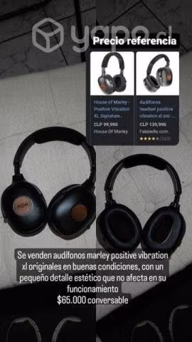 Audífonos marley positive vibration xl