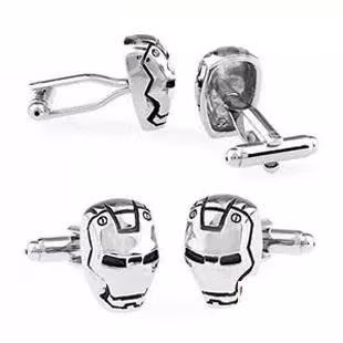 Colleras,/yuntas Iron Man Plateado Reg VI