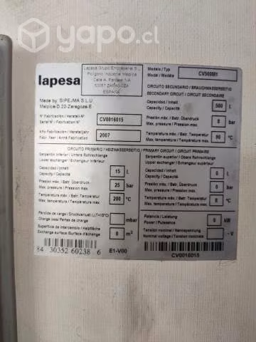 Acumulador de agua 500 litros LAPESA