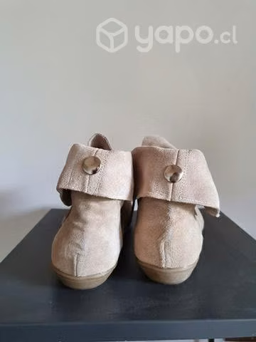 Botines gamuza beige - Imagen 2