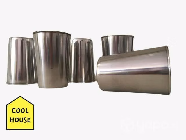 Vasos de Acero Inoxidables de 10cms