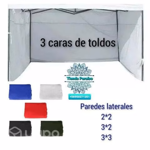 Laterales parades de TOLDO BLANCO 3*3/ 3*2/ 2*2