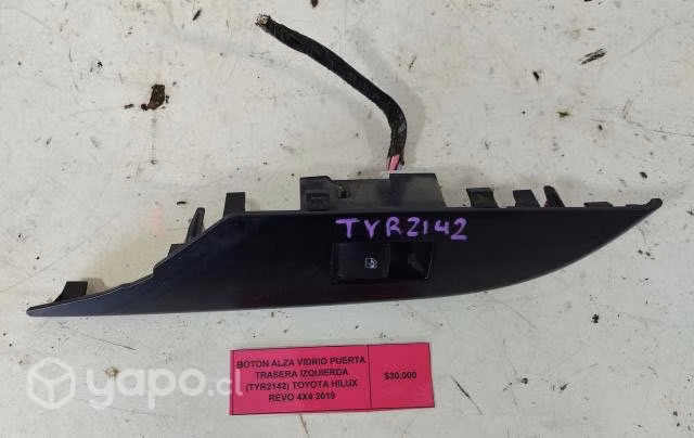 Boton Alza Vidrio Puerta Trasera Izq (TYR2142) Toy