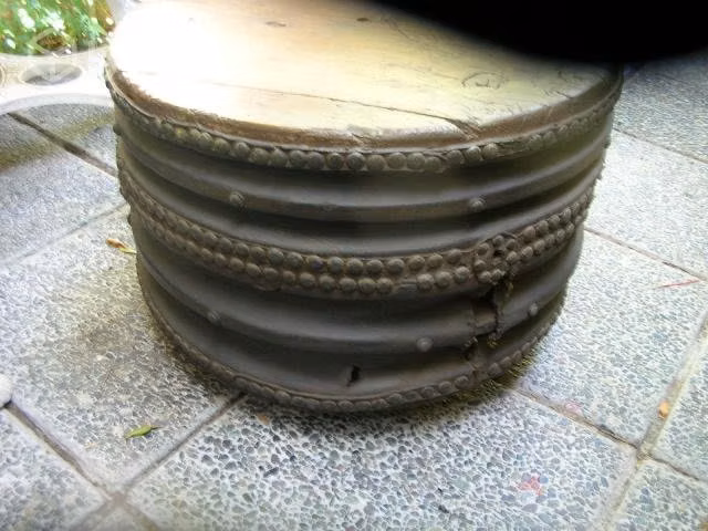 Fuelle de Fragua Antig,en Cuero,Madera y Tachones
