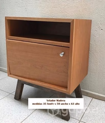 Velador Madera Muebles sur