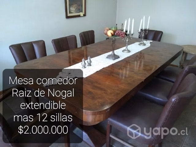 Comedor extensible más 12 sillas