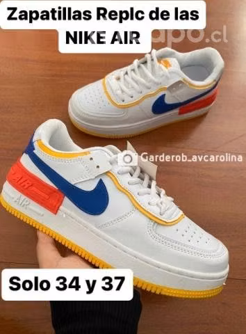 Zapatillas Replc de las NIKE AIR 34 y 37