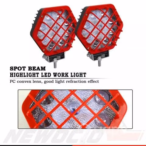 Faro Foco Neblinero Con Lupa Impermeable 48 Watts