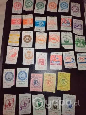 120 boletos de micro años 50 hasta 90s
