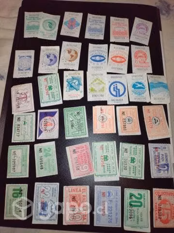 120 boletos de micro años 50 hasta 90s