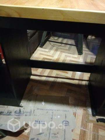 Escritorio de madera, barnizado - Imagen 4