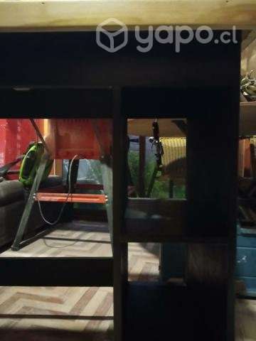 Escritorio de madera, barnizado - Imagen 5