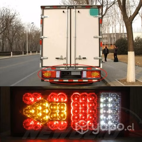 Foco Luz Trasero 12v Iluminación 86 Led Par Camión