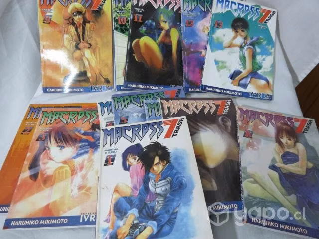 13 Revistas manga Macross 7 Trash - Robotech