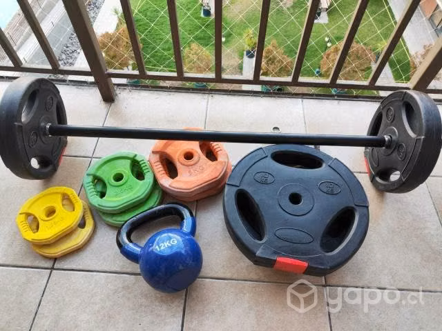 Body Pump, kettlebell, disco, pesas