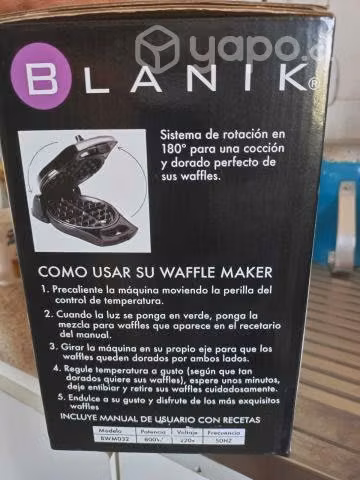 Wafflera solo 1 uso - Imagen 2