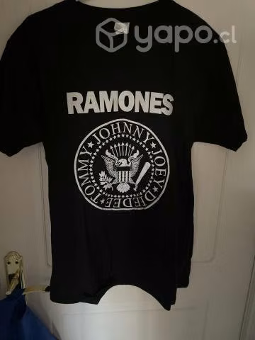Polera Ramones Talla L Negra 100% Algodón - Imagen 2