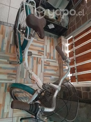 Bicicleta de paseo bianchi, aro 24 con canasta