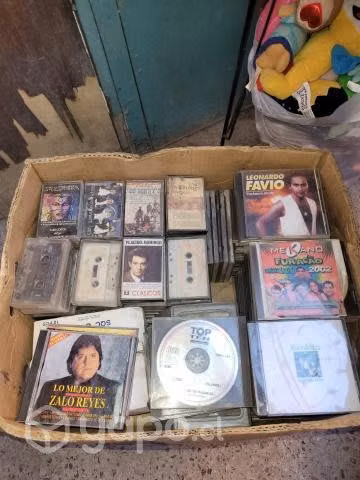 Lote de casettes y cd originales y copias