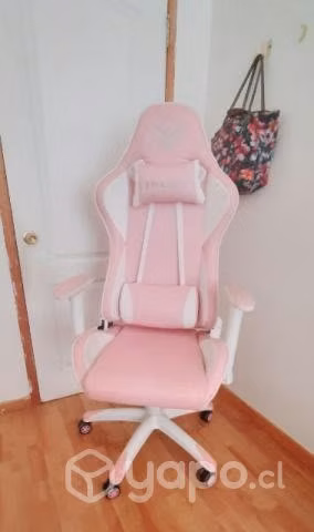 Silla gamer rosada meetion