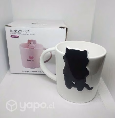 Taza Love Cat Negra
