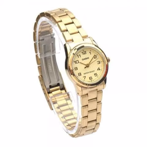 Reloj casio ltpv001g-9 mujer dorado nuevos - Imagen 2
