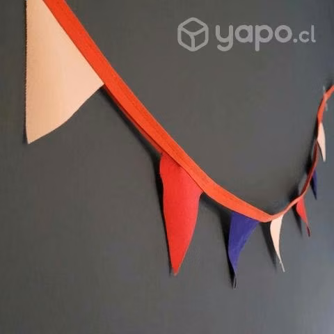 Banderín de tela 90 cms