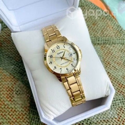 Reloj casio ltpv00g-9 mujer dorado nuevos