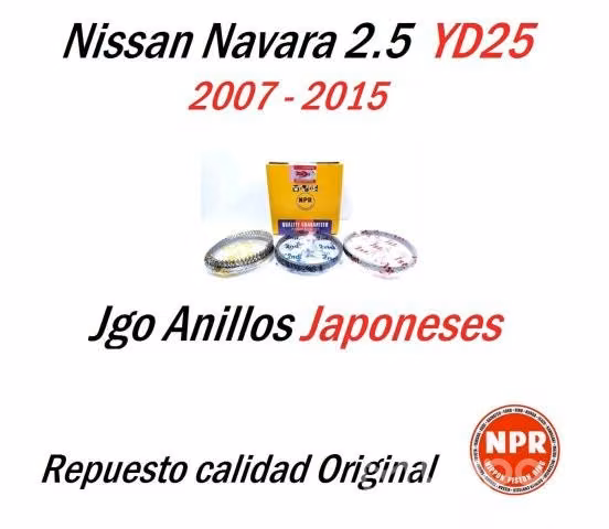 Anillos Nissan Navara STD 2.5 YD