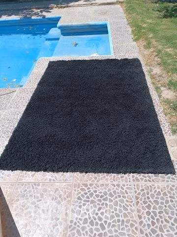 Alfombras shaggy negras