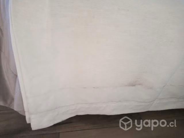 Cortinas color beige crema. - Imagen 2