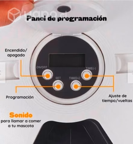 Dispensador De Comida Para Mascotas Premium 30x30x - Imagen 3