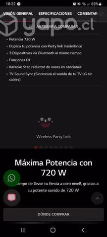 Equipo musica Lg