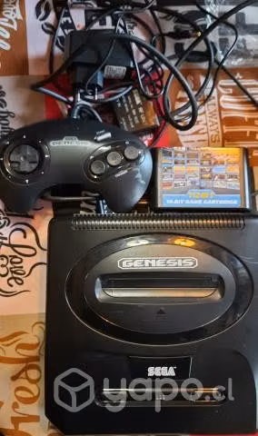 Consola Sega Genesis 2 + Juegos Control Muy Buen E