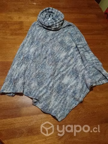 Poncho de colores lana