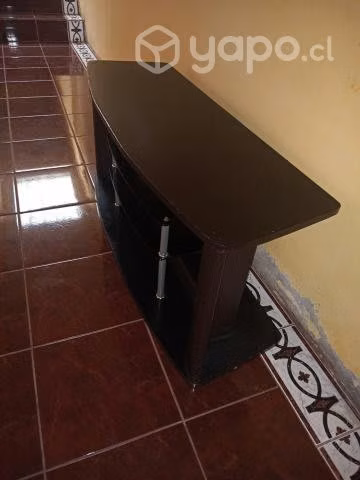 Rack Tv madera vidrio