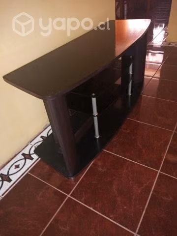 Rack Tv madera vidrio - Imagen 2