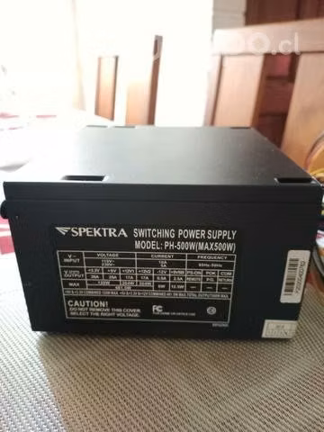 e fuente de poder 500w