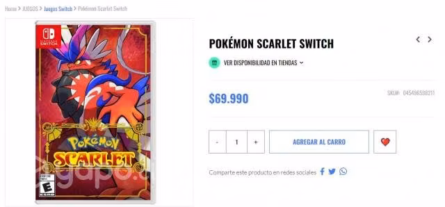 Pokemon Scarlet - Imagen 2