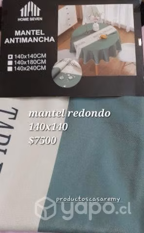 Manteles redondo