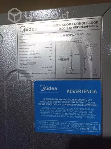 Refrigerador Midea mrfi-2660s346rw - Imagen 6