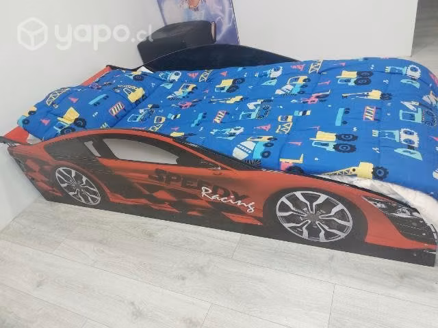 Cama de auto con colchón Sabanas cubre colchón